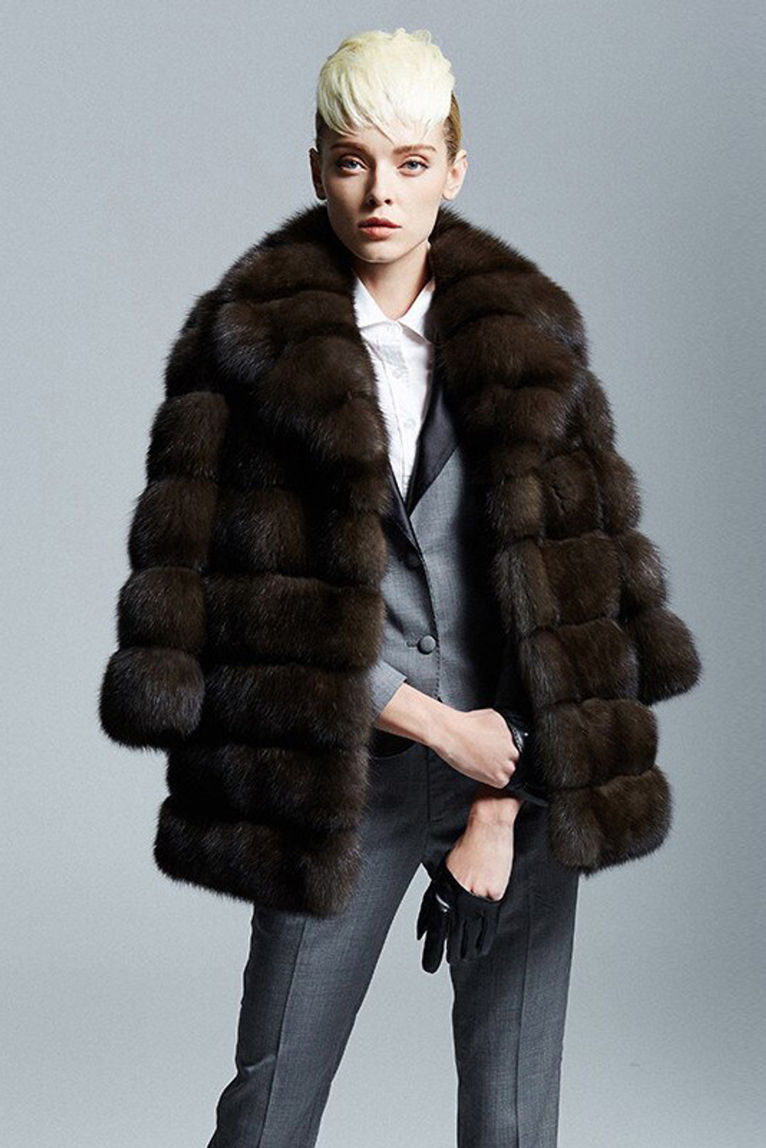 designer sable fur coat skins stitched across designer sable fur coat skins stitched across