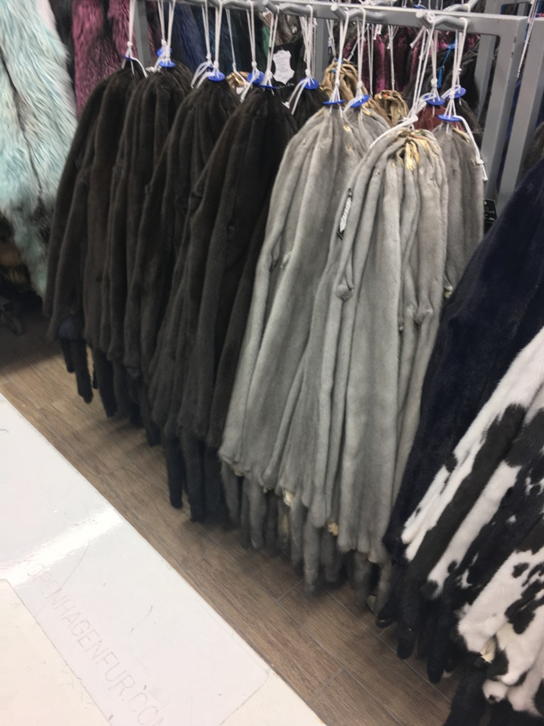 Mink Pelts Different Colorations