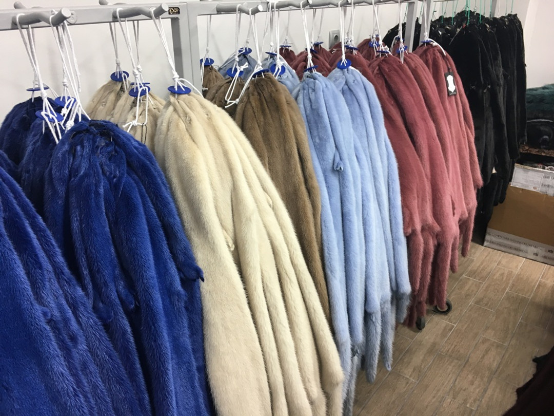 Mink Pelts in colors