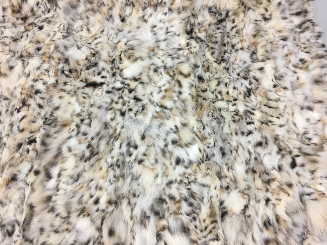 Bobcat lynx belly Fur plate