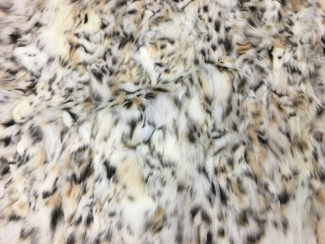 Bobcat lynx belly Fur plate