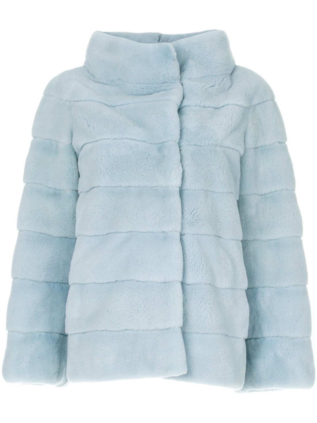Sheared Ciel Mink Fur Coat Stand Up Collar ghost mannequin Sheared Ciel Mink Fur Coat Stand Up Collar ghost mannequin
