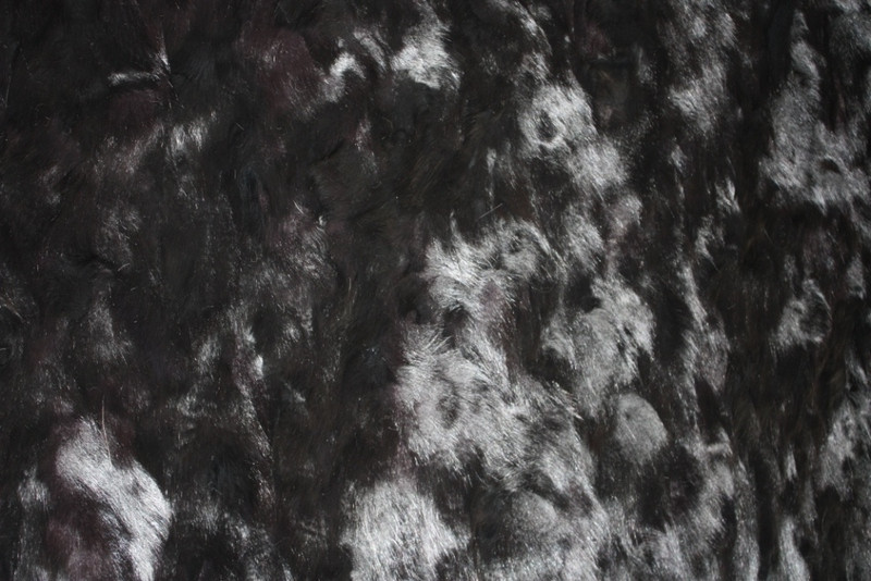 Black  Fox Fur Plate