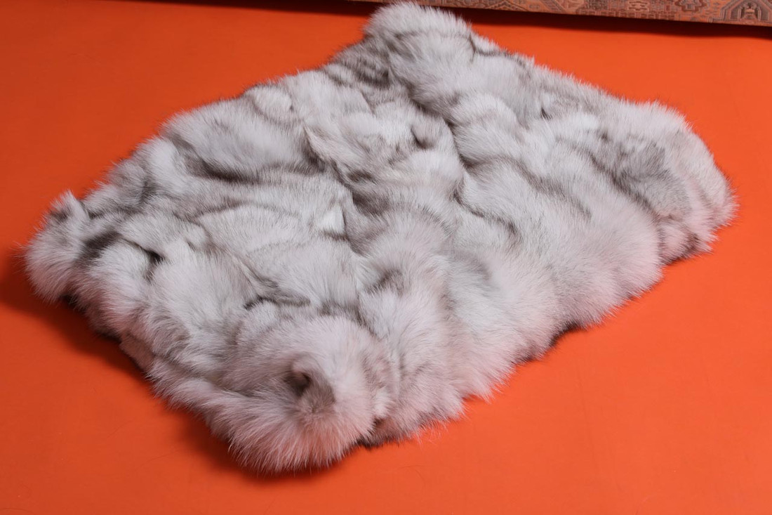 Blue Fox Fur Blanket  Throw Bedspread