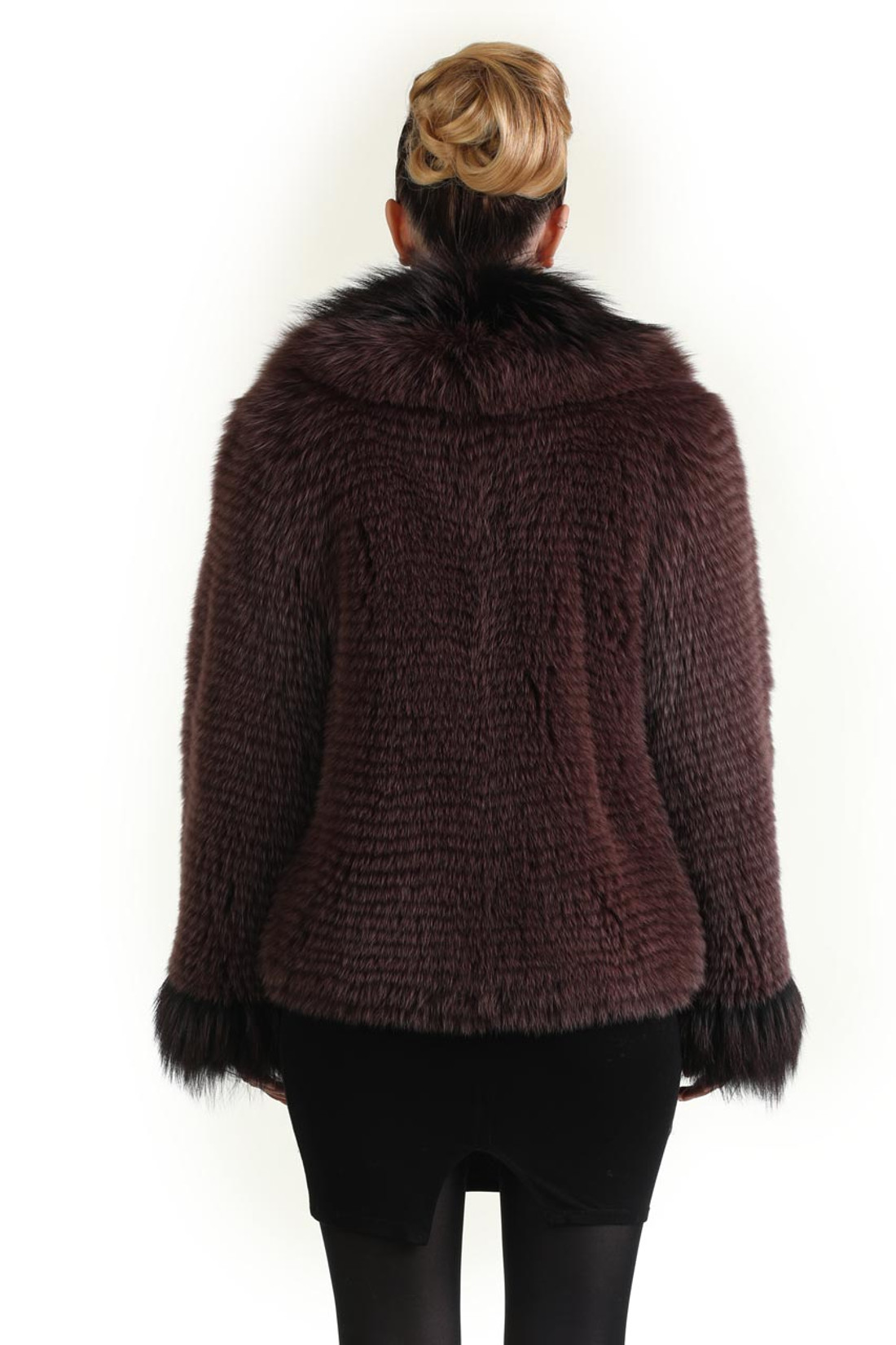 Purple Fox Fur Coat Purple Fox Fur Coat