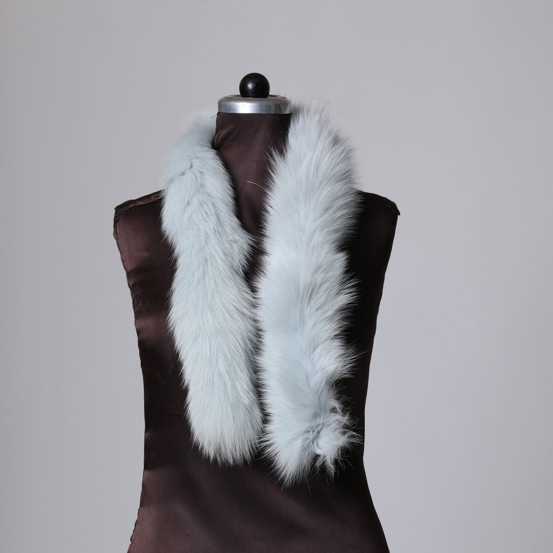 Pale Blue Fox Trim