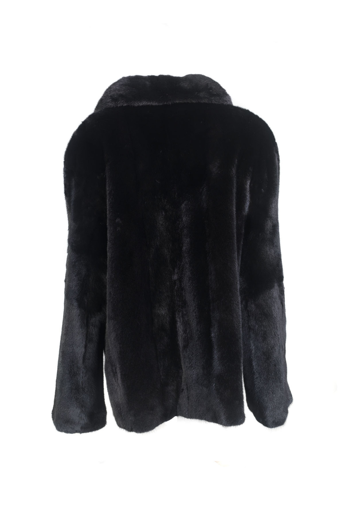 Men's Classic Cut Black Mink Fur Coat Men's Classic Cut Black Mink Fur Coat