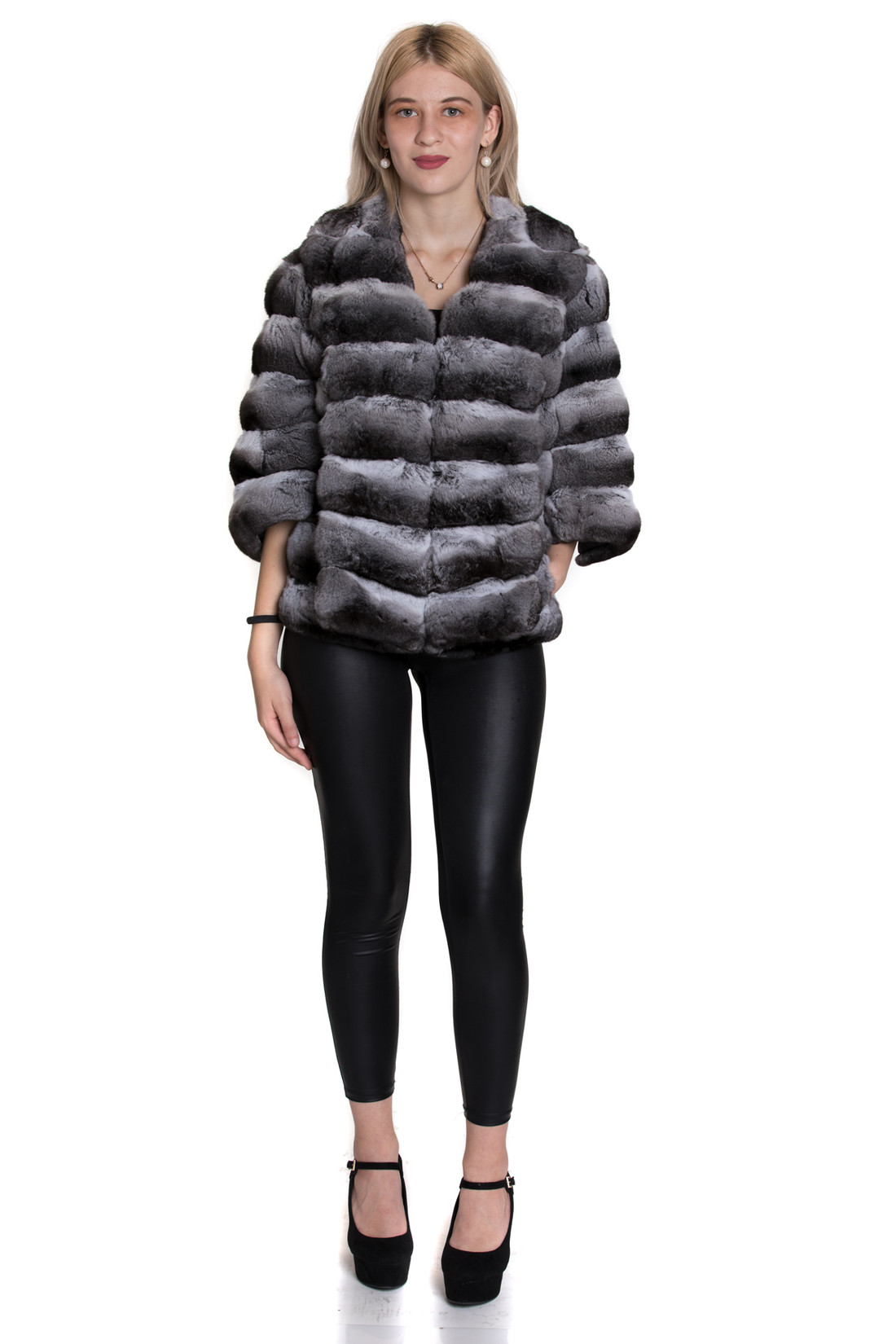 Chinchila Fur Cape  Claire