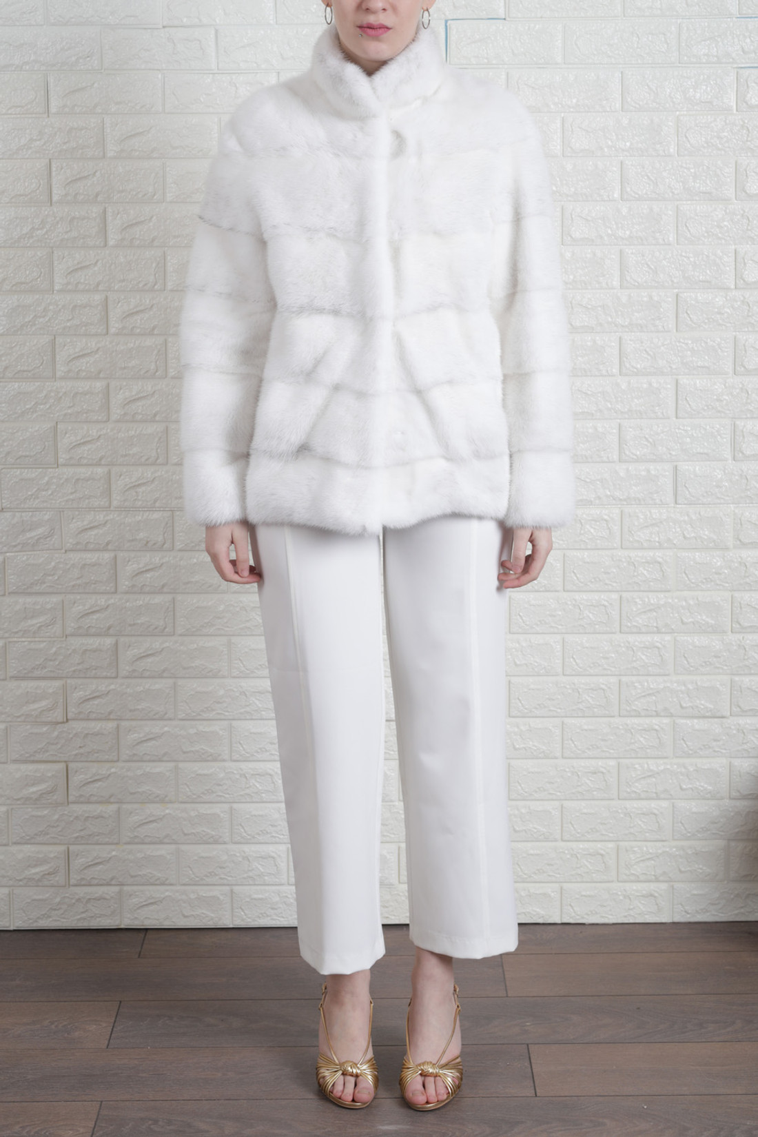 White Mink Fur Jacket