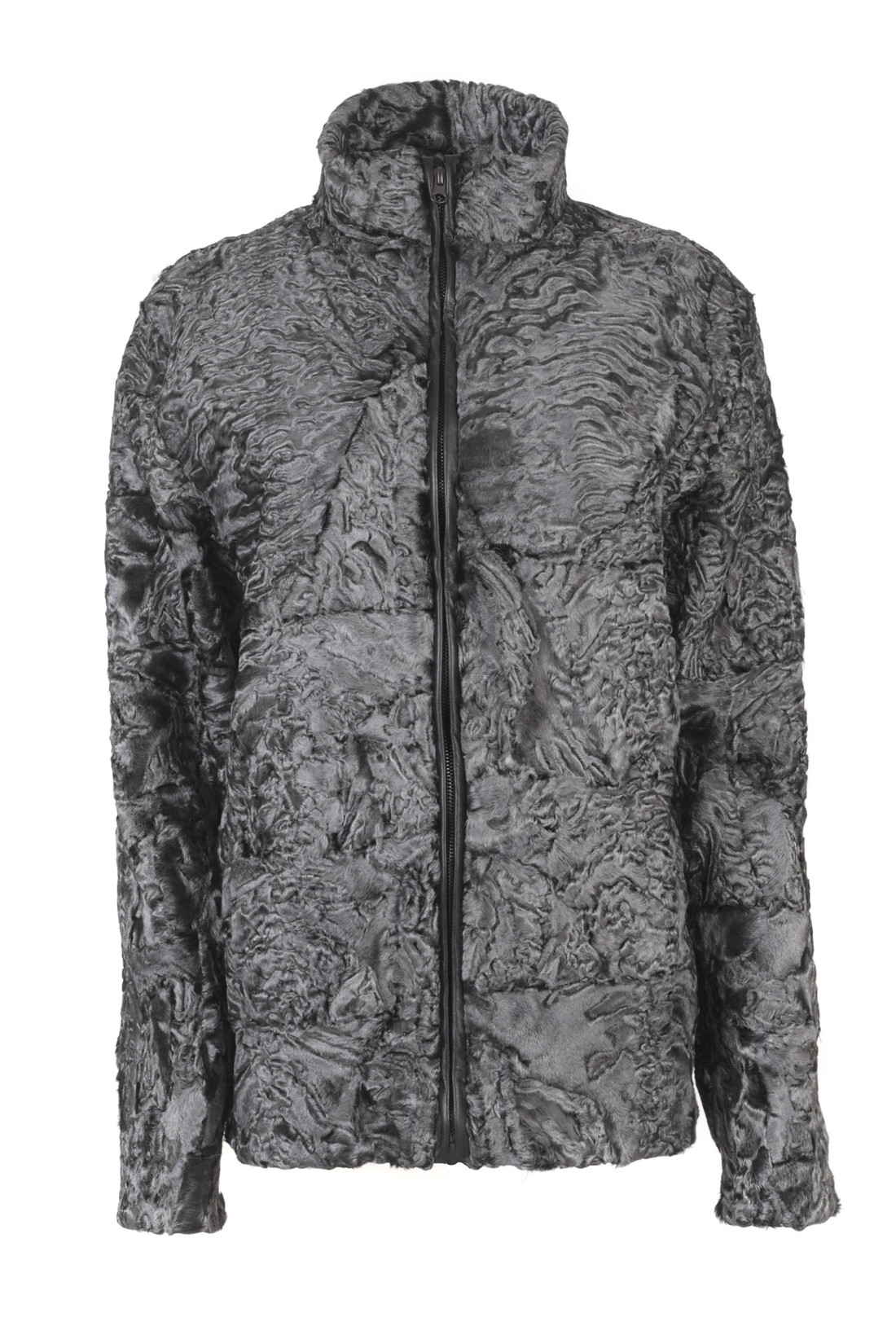 Silver Biker Fur Coat Mens Silver Biker Fur Coat Mens