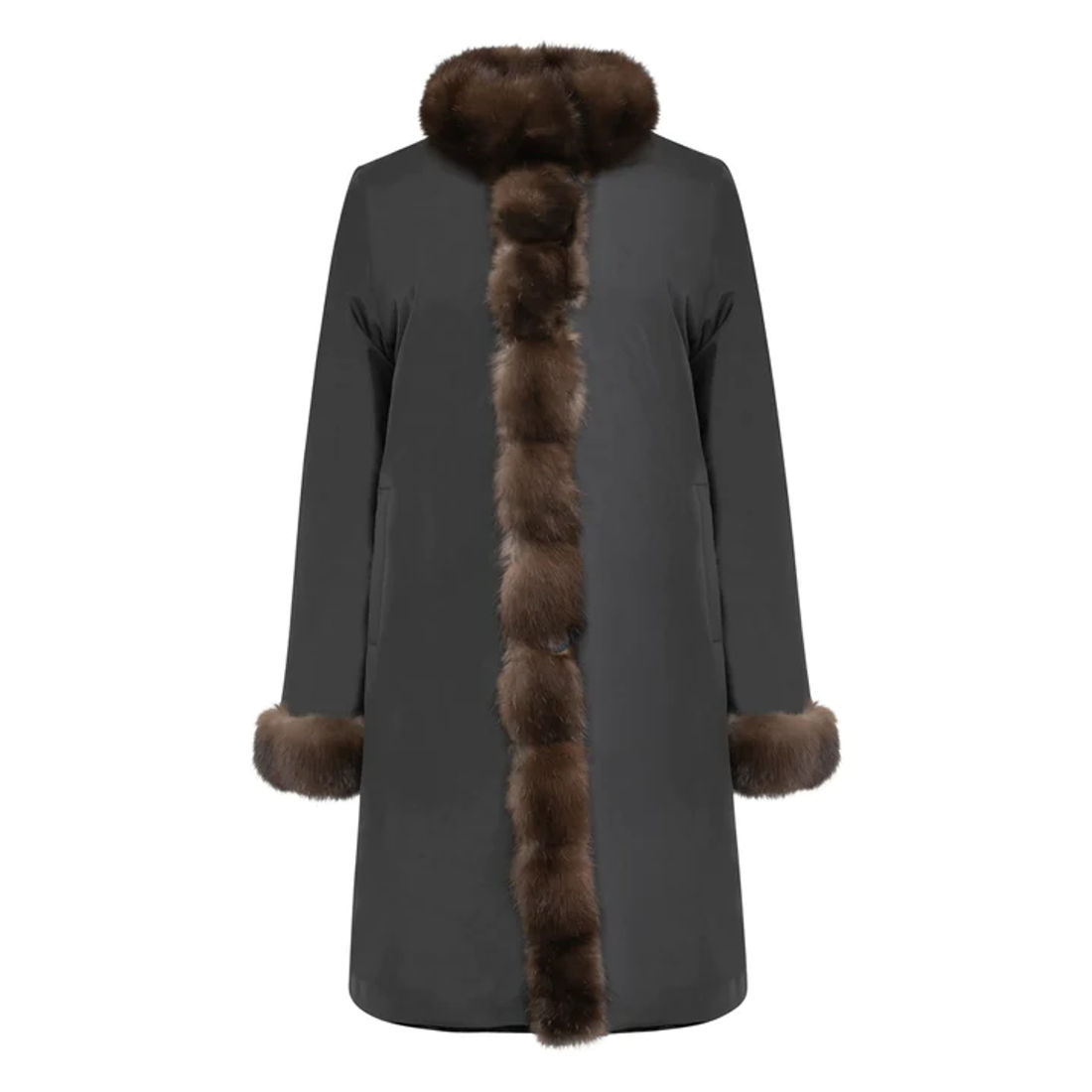 Reversible  Mink Sable Fur Coat Reversible  Mink Sable Fur Coat