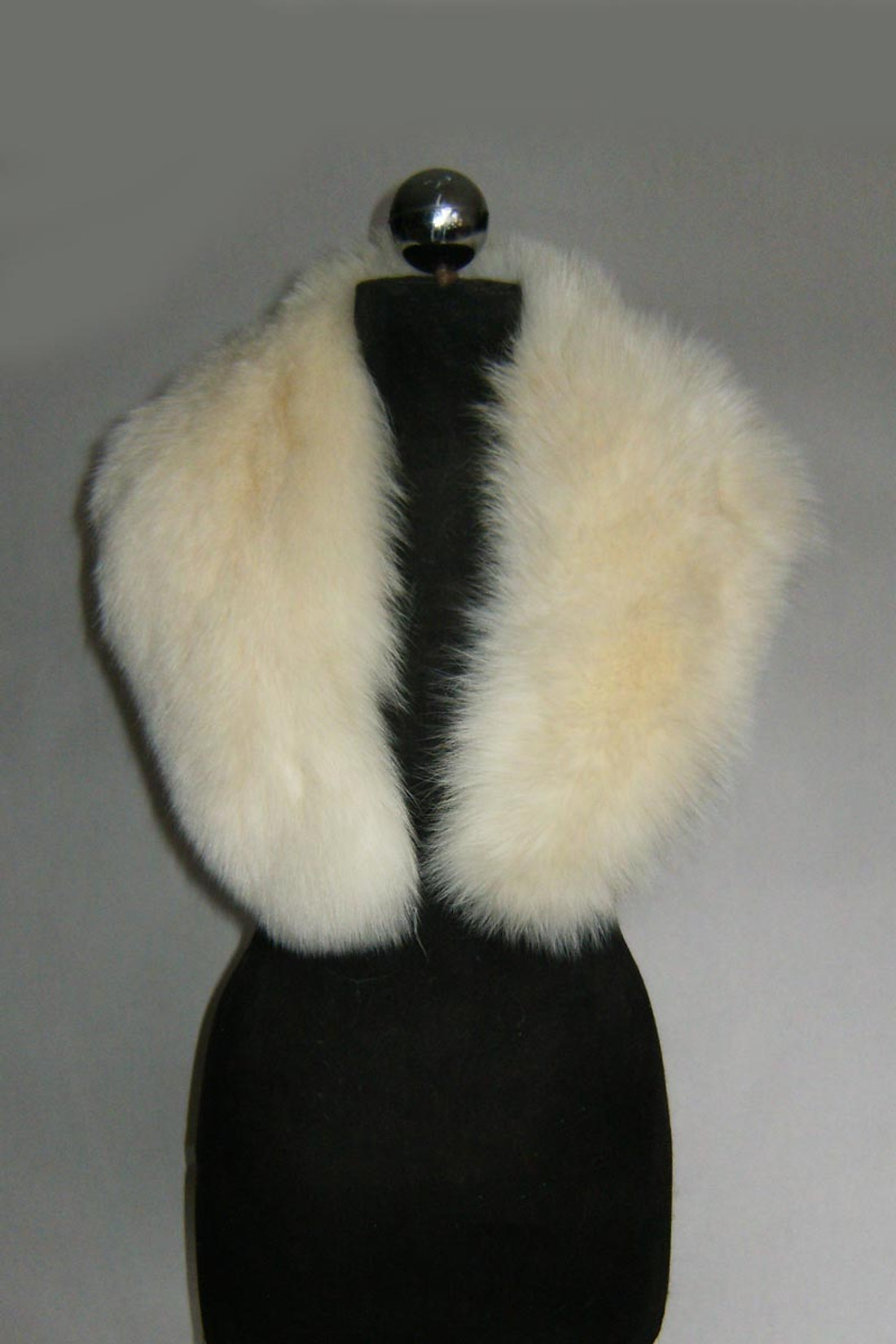 White Cream Fox Fur  Shawl  Collar  Women's White Cream Fox Fur  Shawl  Collar  Women's