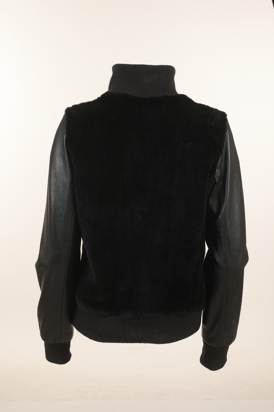 Men's  Leather Mink Fur Bomber Jacket SIZE S Men's  Leather Mink Fur Bomber Jacket SIZE S
