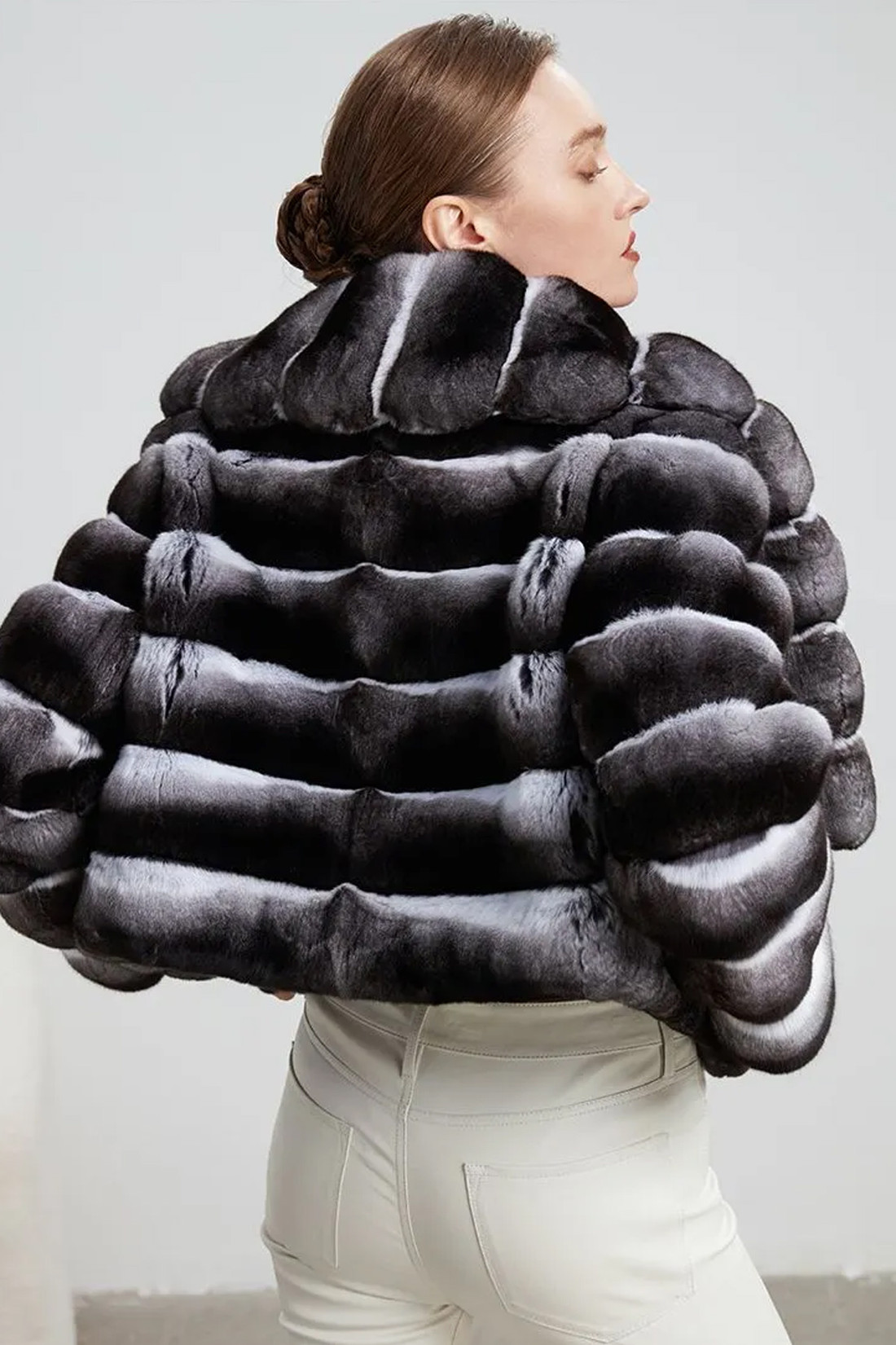 Chinchilla Jacket Shawl Collar Chinchilla Jacket Shawl Collar