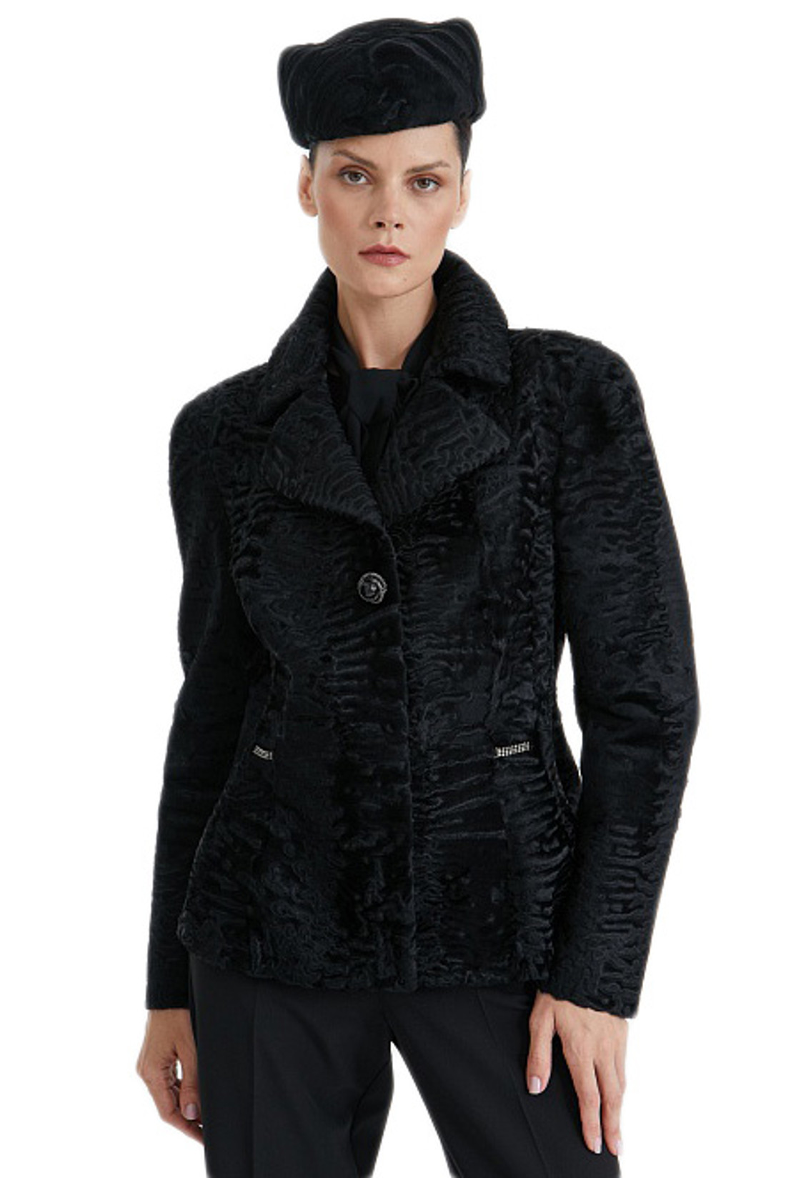 Black Swakara Fur Jacket Berlin