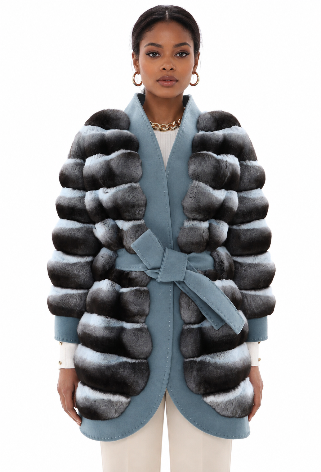 Chinchilla Fur Jacket  Chandani