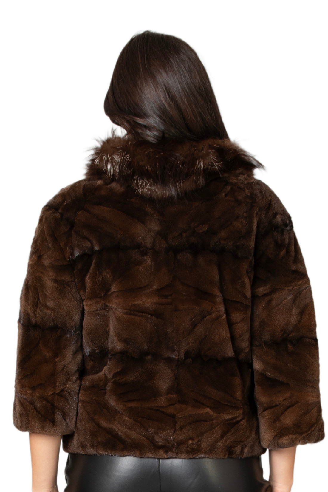 Brown Mink Fur Jacket Izara