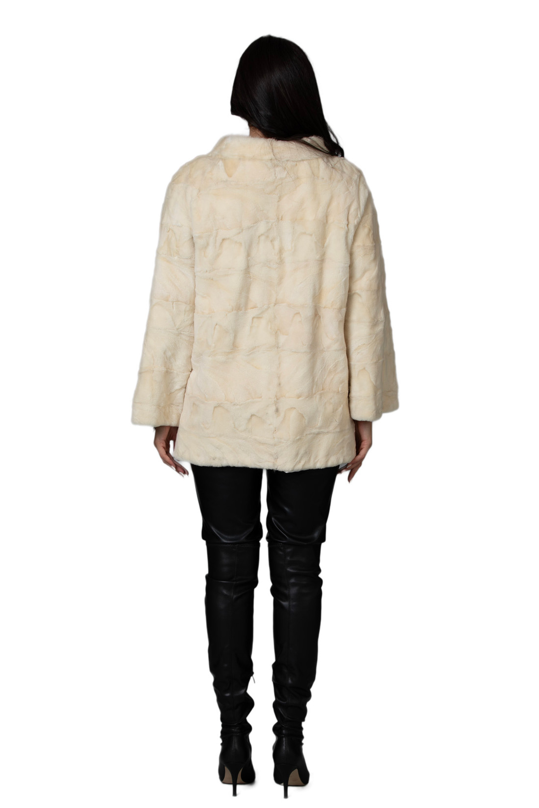 Ivory Mink Fur Coat  Aaliya