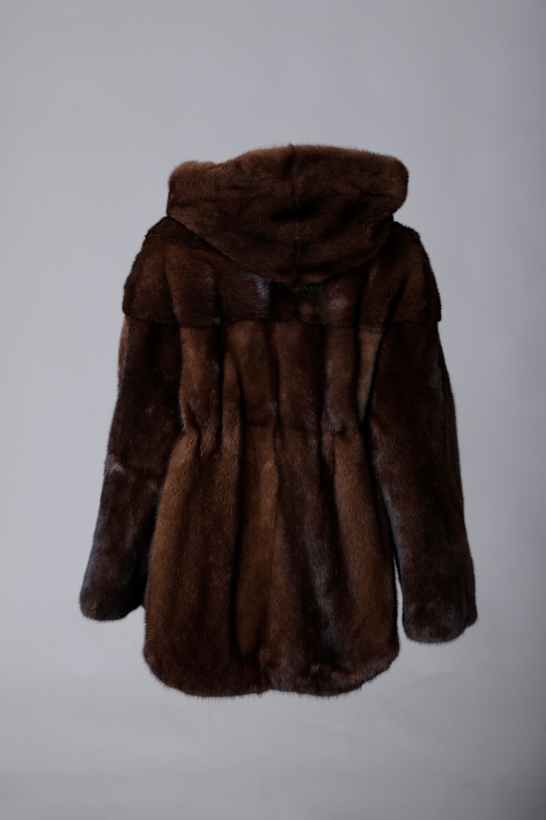Mahogany Mink Coat shawl collar | SKANDINAVIK FUR