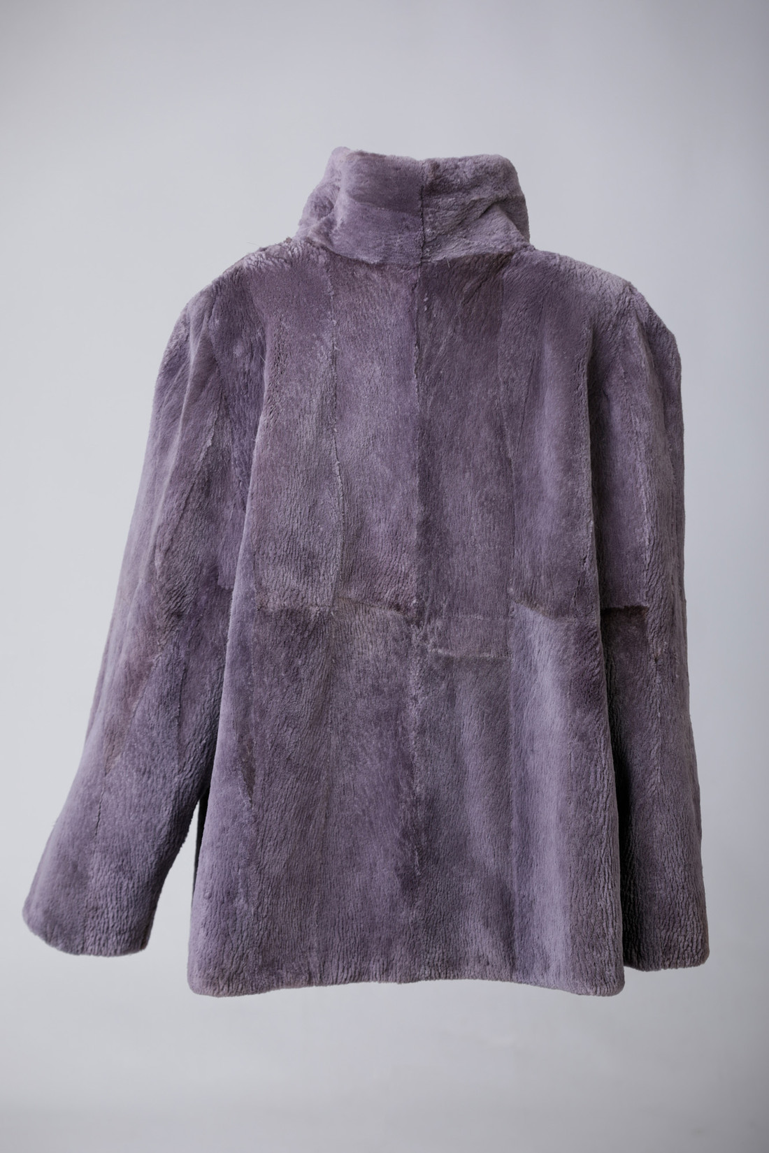 Lavender Plucked Beaver  Fur Coat  Sizes L/XL