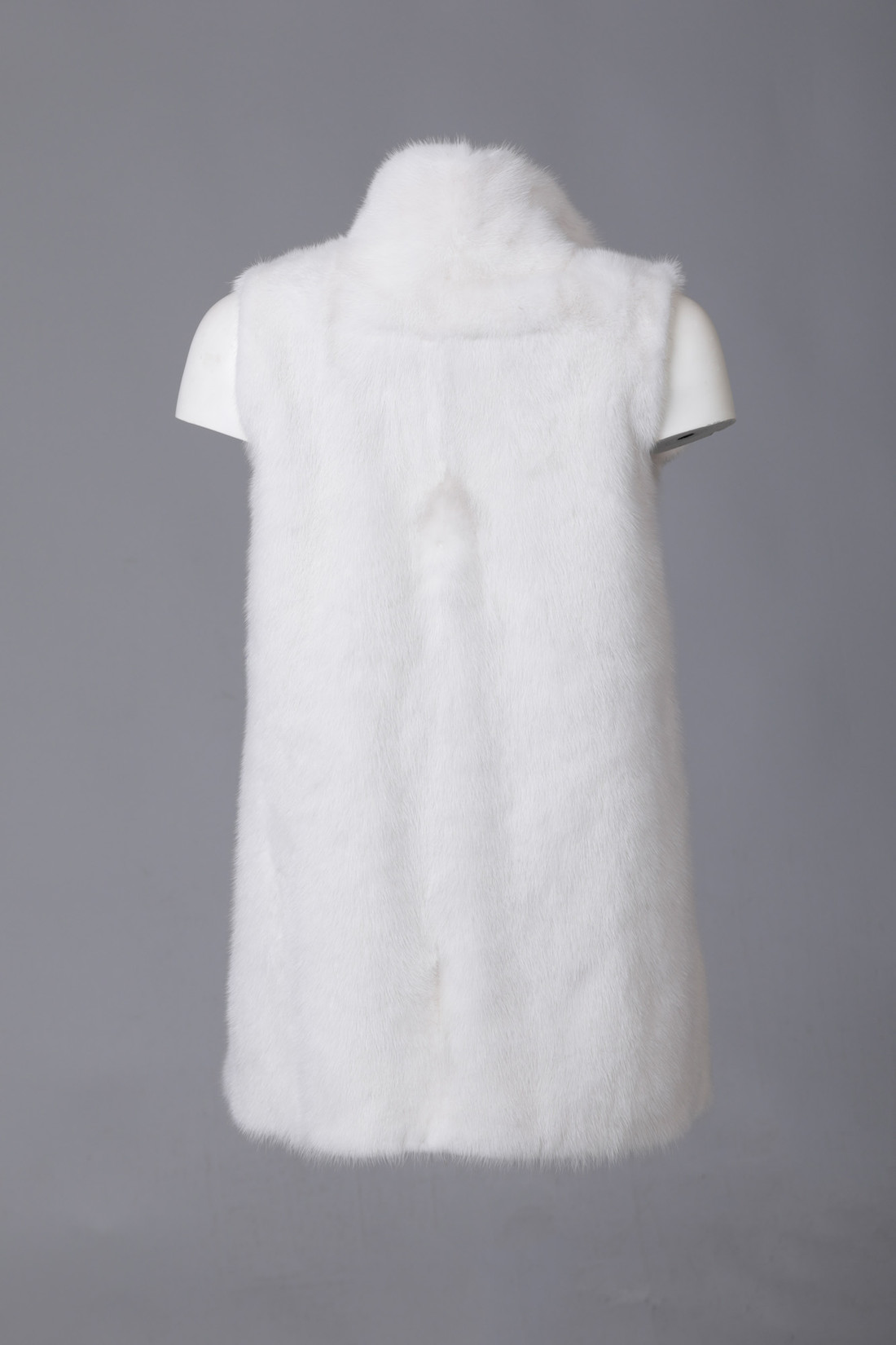 White Mink Fur Vest Sizes XS/S/M/L