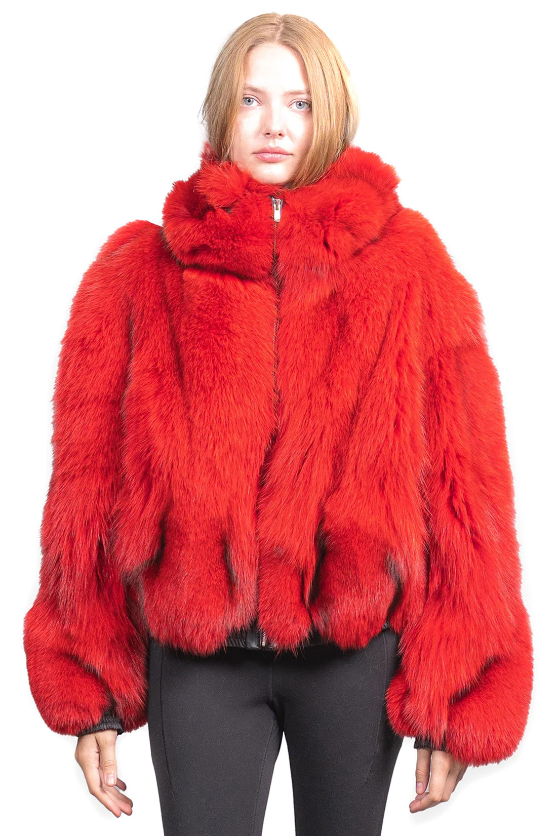 Red Fox Hooded Bomber