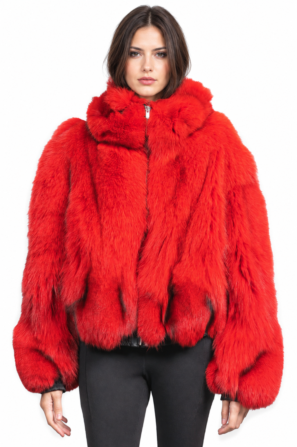 Red Fox Hooded Bomber