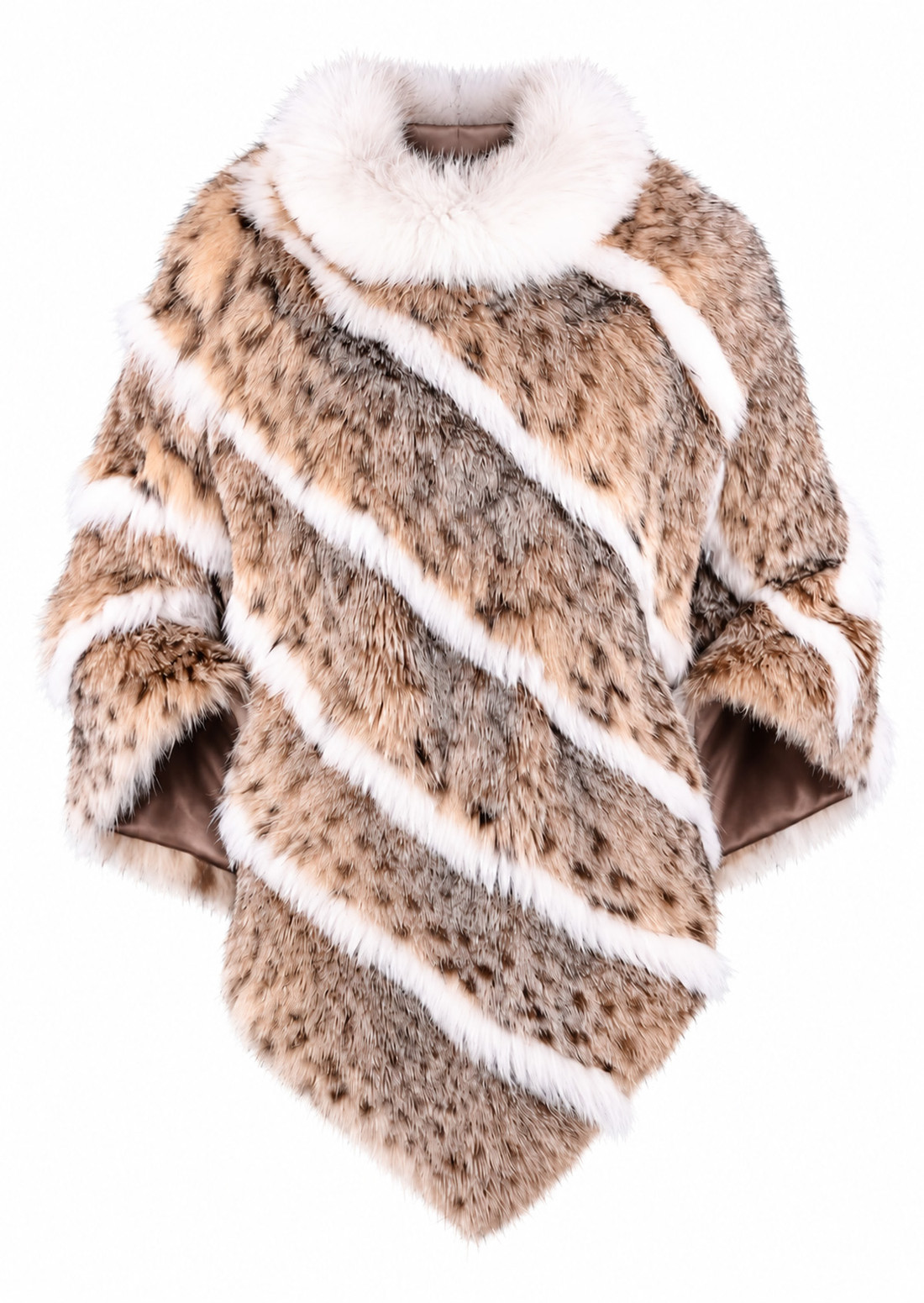 Lynx  Bobcat Fur Poncho
