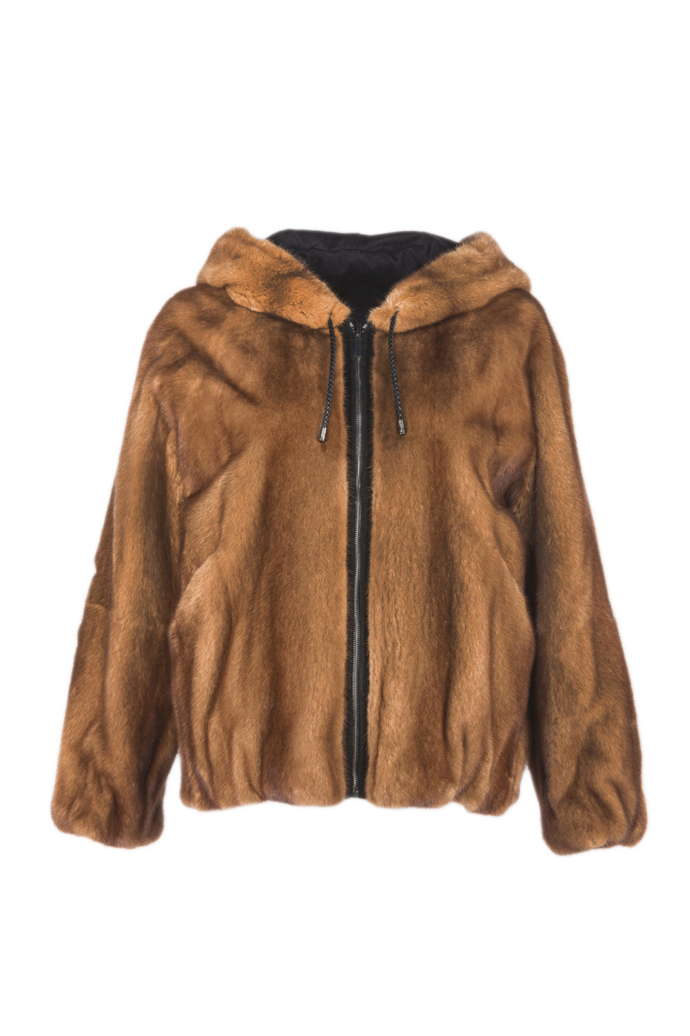 Reversible Whiskey Mink Coat