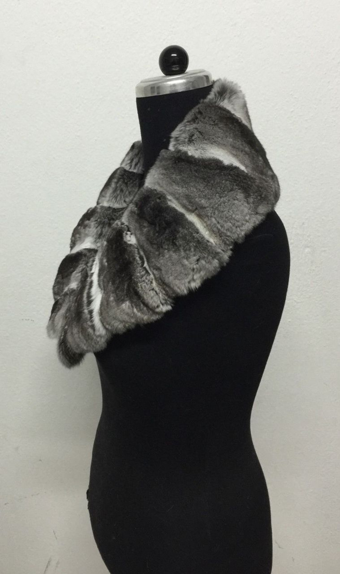 Genuine Chinchilla Fur Collar