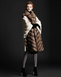 Mink Mix Sable Fur Coat Mink Mix Sable Fur Coat