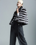 Chinchilla Fur Cape elegant