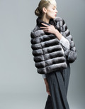 Chinchilla Fur Cape french haute couture