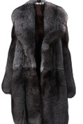 blue frost fox fur coat mens saga fur