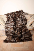 crystal fox fur blanket on vertical position crystal fox fur blanket on vertical position