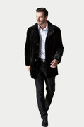 Black Mink Fur Coat Classic Black Mink Fur Coat Classic