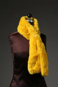 Yellow Rex Rabbit Fur Scarf Yellow Rex Rabbit Fur Scarf