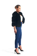 Black Fox Fur Jacket Lara