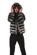 Chinchilla Coat Hooded