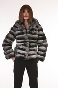 Chinchilla Coat Hooded