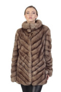Diagonal Sable Fur Coat Diagonal Sable Fur Coat