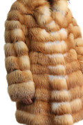 Red Fox Fur Coat Fit In Waist