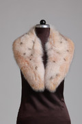 Spotted Fox  Fur  Collar