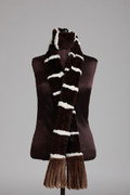 Brown Sheared Beaver Fur Scarf Brown Sheared Beaver Fur Scarf