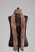 Light Brown Rex Fur Scarf Light Brown Rex Fur Scarf