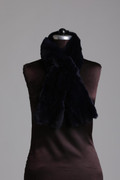 Black Rex Fur Scarf Black Rex Fur Scarf