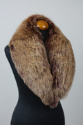 Brown Fox  Fur  Shawl  Collar