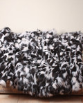 Black and white  Fox Fur Blanket Black and white  Fox Fur Blanket