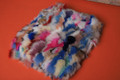 Multi-Color Fox Fur Blanket Throw Mosaic Multi-Color Fox Fur Blanket Throw Mosaic