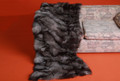 Blue Frost Fox Fur Blanket Throw Halfskins On Couch